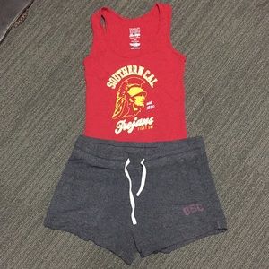 USC Trojans tank and shorts set